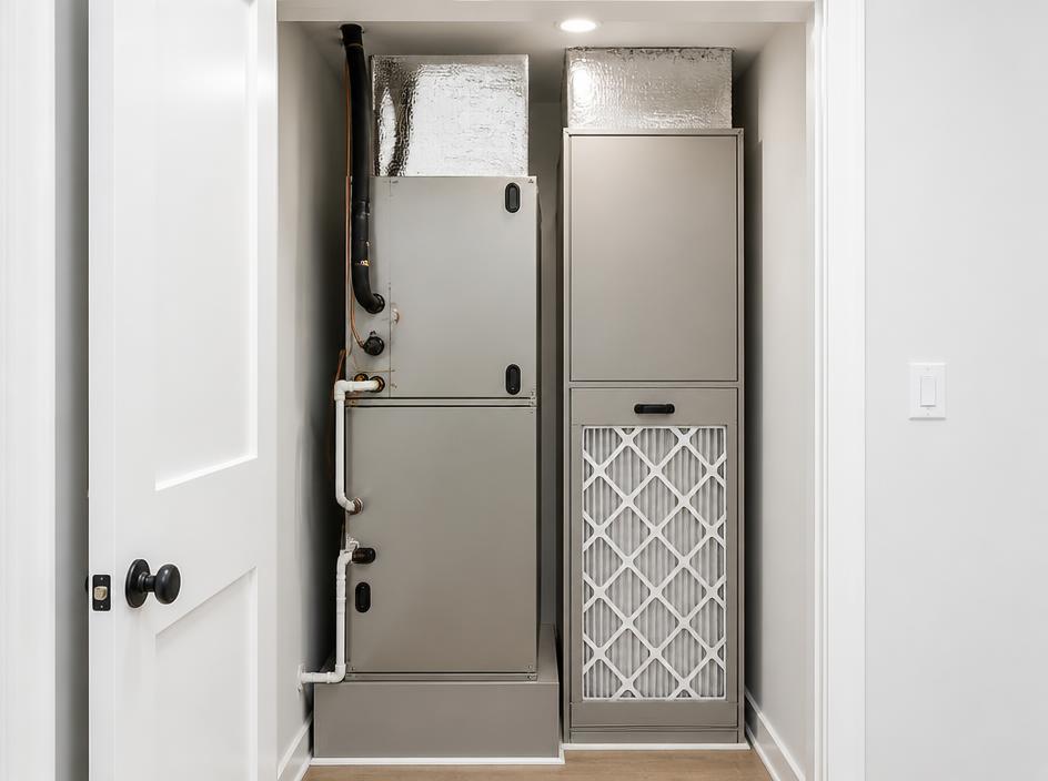 Residential air handler and filtration cabinet
